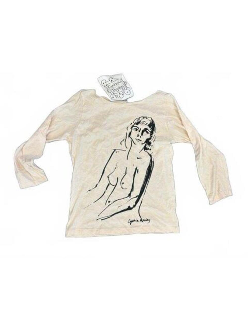 NWT New Cynthia Rowley Nude Woman Tee size S/M